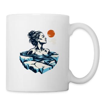 Eisbaden Eisbrecherin - Tasse - Weiß - Rechts