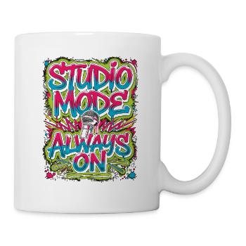 Vocalist Studio Mode Always On Singing Enthusiast - Tasse - Weiß - Rechts