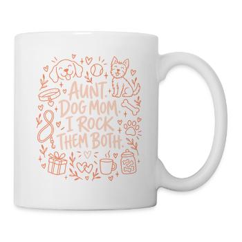 Tante Hund Mama Lustige Hundeliebhaberin Tante - Tasse - Weiß - Rechts