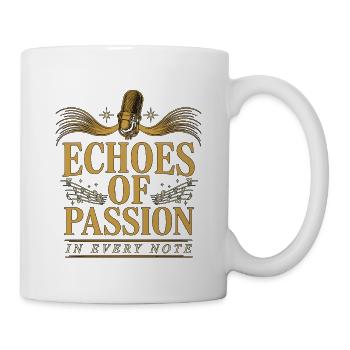 Vocalist Echoes Of Passion In Every Note Musician - Tasse - Weiß - Rechts