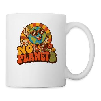 No Planet B – Erde Umweltschutz Retro - Tasse - Weiß - Rechts