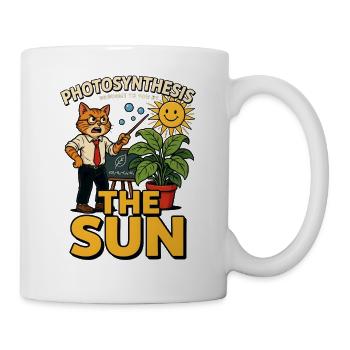 Photosynthese präsentiert von The Sun Biology - Tasse - Weiß - Rechts