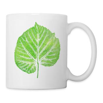 Lindenblatt - Blatt Linde / Botanik & Natur - Tasse - Weiß - Rechts