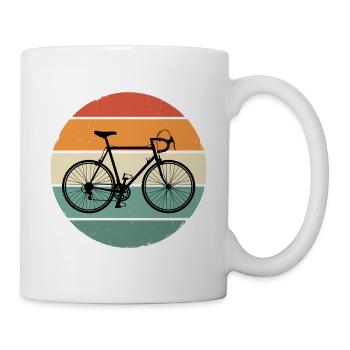 Rennrad Fahrrad Vintage Retro Radsport Motiv - Tasse - Weiß - Rechts