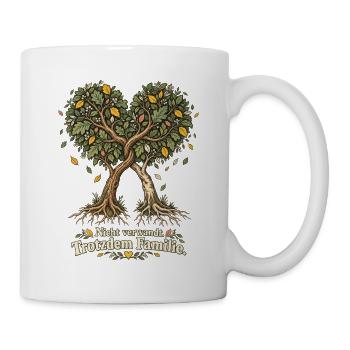 Freunde sind Familie Beste Freunde Freundschaft - Tasse - Weiß - Rechts