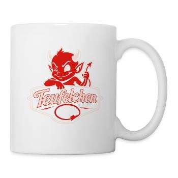 Teufel oder Engel Teufelchen - Tasse - Weiß - Rechts