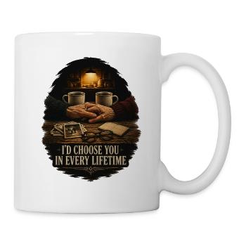 Ich würde dich in jedem Leben wählen - Tasse - Weiß - Rechts