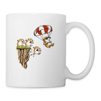 Lemming Fallschirm Individualität Paragliding Humo - Tasse - Weiß - Rechts