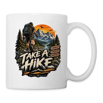 Take A Wander – Bergabenteuer - Tasse - Weiß - Rechts