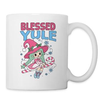 Gesegnete Weihnachtssonnenwende Weihnachtshexe Kawaii - Tasse - Weiß - Rechts