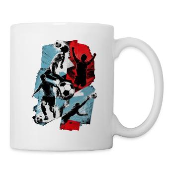 Fußball - Tasse - Weiß - Rechts
