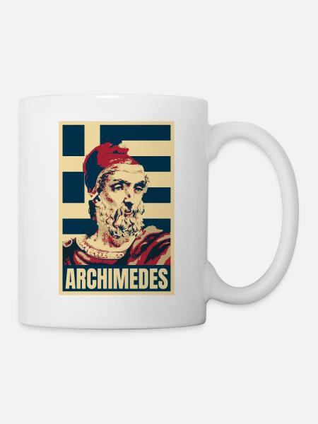 Archimedes antikgriechischer Mathematiker - Tasse - Weiß