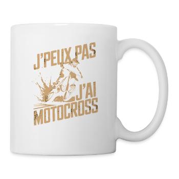 Jpeux Pas Jai Motocross Fahrer Sprung Im Gelände - Tasse - Weiß - Rechts
