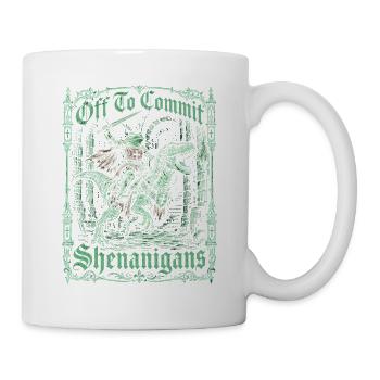 Shenanigans Knight Dragon - Tasse - Weiß - Rechts