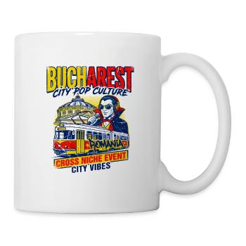 Bucharest City Pop Culture Romania Event - Tasse - Weiß - Rechts