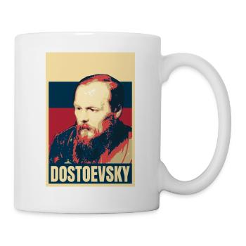 Fjodor Dostojewski Russischer Schriftsteller-Klassiker - Tasse - Weiß - Rechts