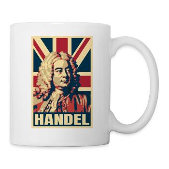 Georg Friedrich Händel, Barockkomponist, Musik - Tasse - Weiß - Rechts
