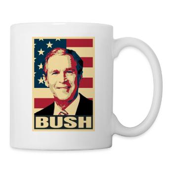 George W. Bush – Geschichte des amerikanischen Präsidenten - Tasse - Weiß - Rechts