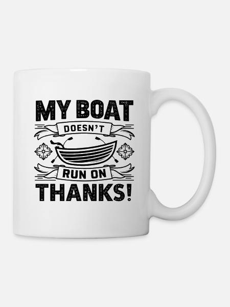 Mein Boot fährt nicht dank seltsamem Bootsdesign - Tasse - Weiß