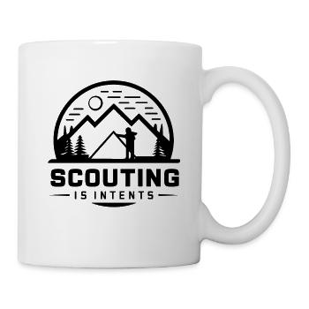 Pfadfinderin sind Absichten – lustiges Camping-Bergdesign - Tasse - Weiß - Rechts