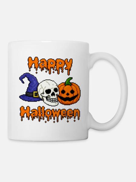 Fröhliches Halloween - Tasse - Weiß