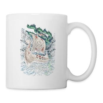 Norwegen Norweger Wikinger - Tasse - Weiß - Rechts
