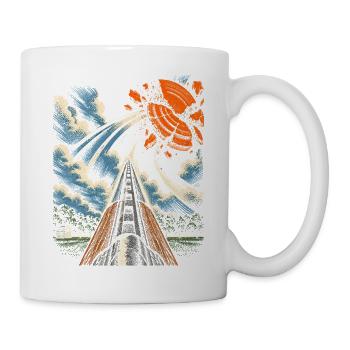 Tontaubenschießen Wurfscheibenschießen - Tasse - Weiß - Rechts