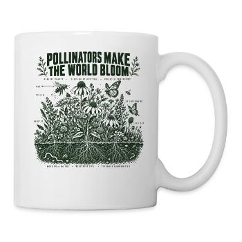 Bestäuber lassen die Welt blühen - Tasse - Weiß - Rechts
