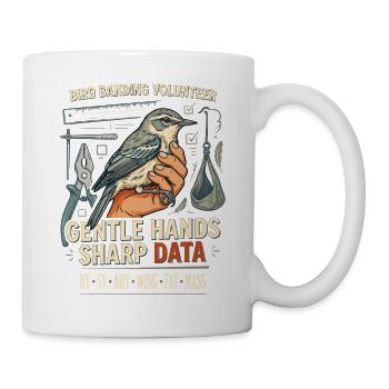 Vogelfang-Banding Freiwilliger - Tasse - Weiß - Rechts