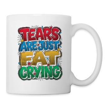 Personal Trainer Tears Are Fat Crying Health Coach - Tasse - Weiß - Rechts