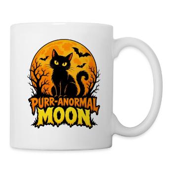 PurrAnormal Moon Katzen-Design - Tasse - Weiß - Rechts