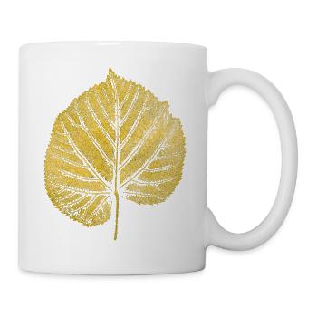 Lindenblatt - Tasse - Weiß - Rechts