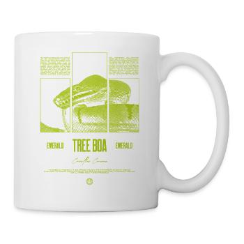 Smaragdbaumboa-Schlangenbesitzer und Reptilienhalter - Tasse - Weiß - Rechts