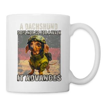Humorvolles Dackel T für Hundehalter Agility Dacke - Tasse - Weiß - Rechts