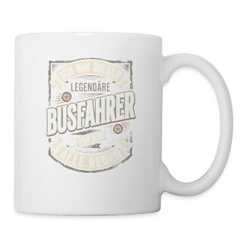 Legendärer Busfahrer Von Dem Alle Reden Beruf - Tasse - Weiß - Rechts