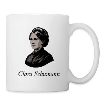 Clara Schumann - Deutsche Komponistin Pianistin - Tasse - Weiß - Rechts