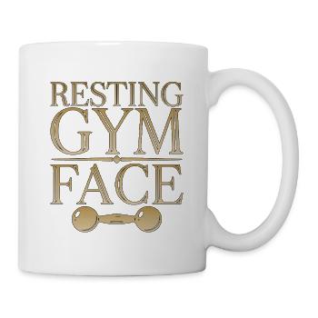 Personal Trainer Resting Gym Face Fitness Mentor - Tasse - Weiß - Rechts