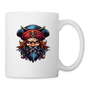Kapitän Pirat - Tasse - Weiß - Rechts