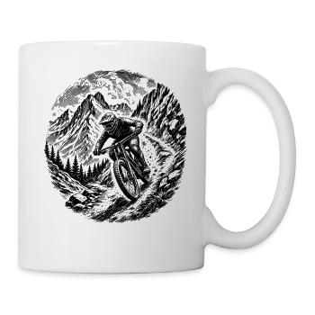 Mountainbike - Tasse - Weiß - Rechts
