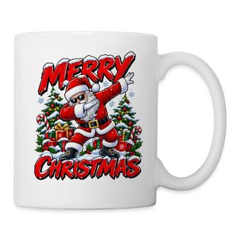 Weihnachtsmann Nikolaus Santa Claus Dabbing  - Tasse - Weiß - Rechts