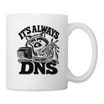 Raccoon DNS Always On - Tasse - Weiß - Rechts
