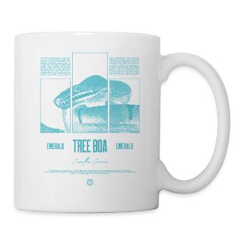 Smaragdbaumboa-Schlangenbesitzer und Reptilienhalter - Tasse - Weiß - Rechts