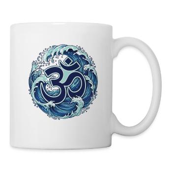 Om Symbol – Yoga Meditation Spirituelle Chakra Yogi - Tasse - Weiß - Rechts