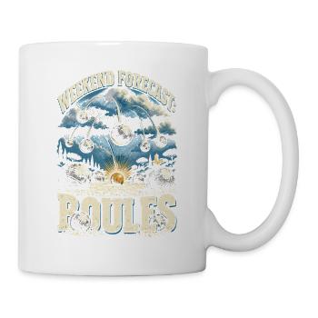 Pentanque Weekend Forecast Boules - Tasse - Weiß - Rechts