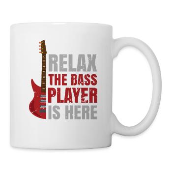 Bass Player E-Bass Bassgitarre Musiker Bassist - Tasse - Weiß - Rechts