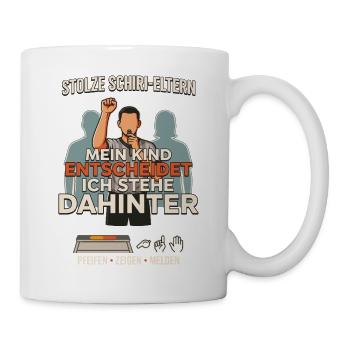 Stolze Schiri Eltern - Tasse - Weiß - Rechts