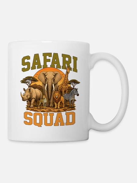 Safari Squad - Tasse - Weiß