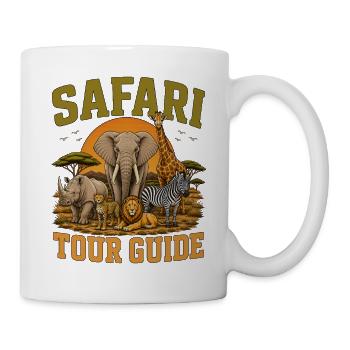 Safari Tour Guide - Tasse - Weiß - Rechts