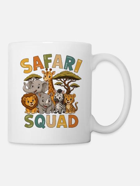 Safari Squad - Tasse - Weiß