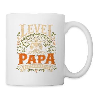 Level Vater freigeschaltet - Tasse - Weiß - Rechts